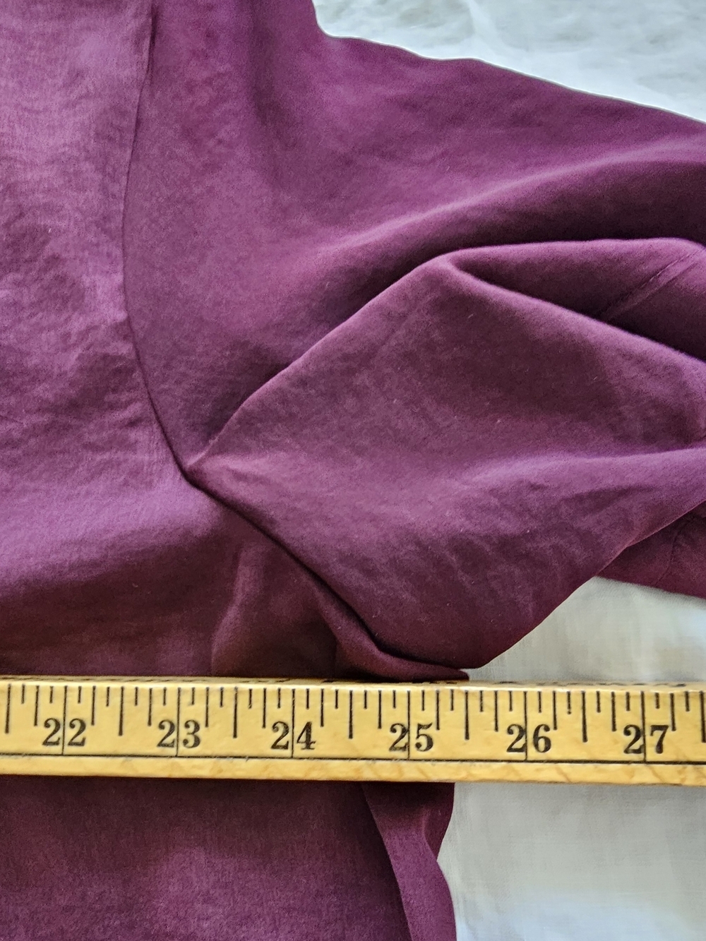 Shimmery NORDSTROM rack Tshirt Style Blouse Size 1X Burgundy - Picture 5 of 6